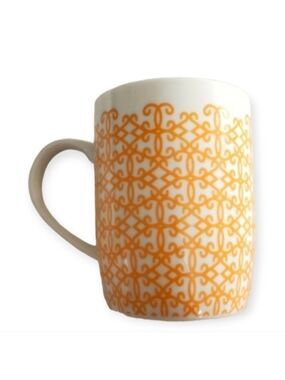 Starbucks Orange Arabesque Lattice Coffee Mug 11oz